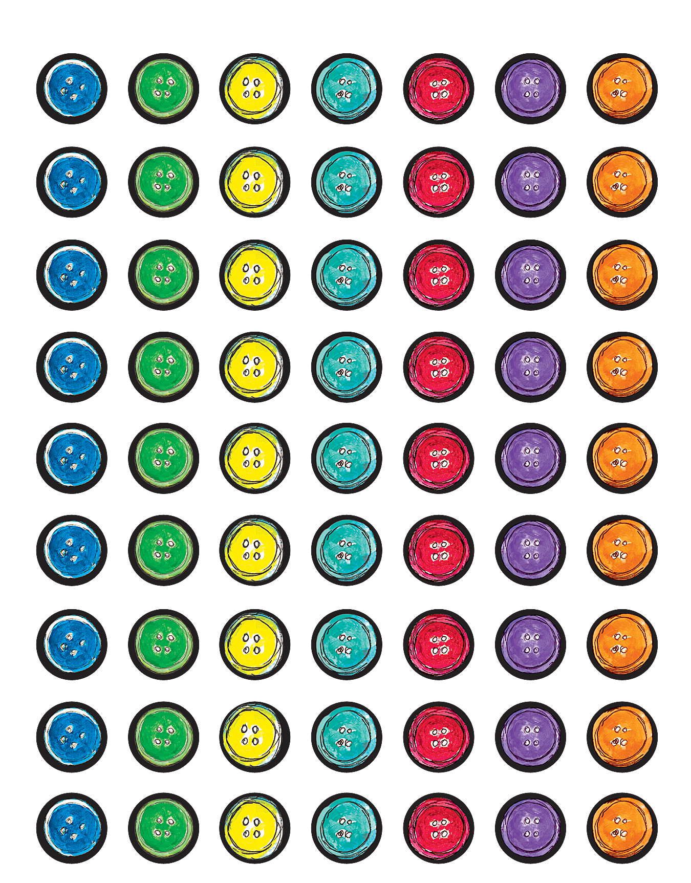 Pete the Cat® Groovy Buttons Mini Stickers