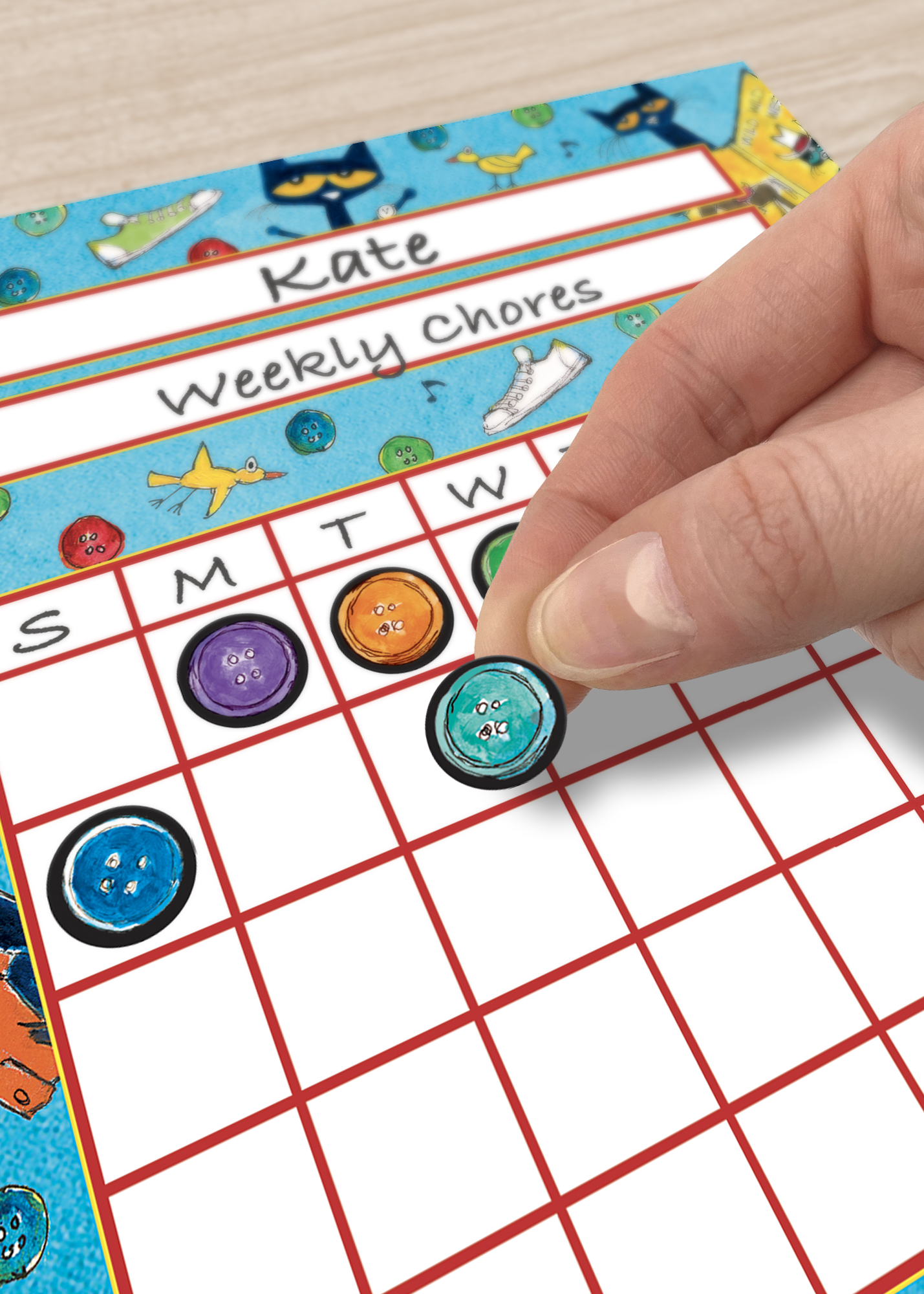 Pete the Cat® Groovy Buttons Mini Stickers