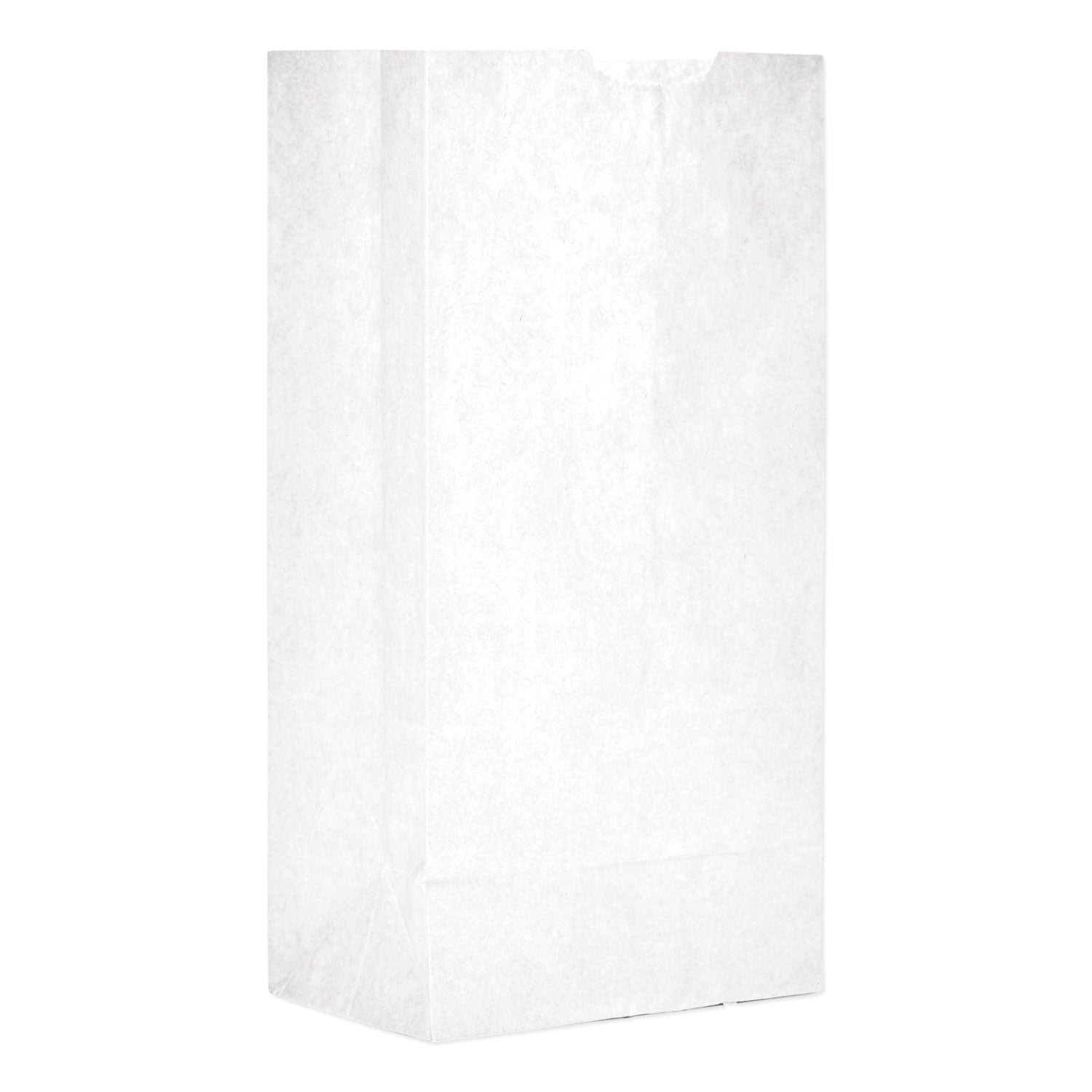 Grocery Paper Bags, #4 Size, 5" x 3.13" x 9.88", White, 500/Bundle