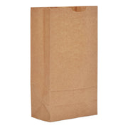 Grocery Paper Bags, #10 Size, 7" x 4.38" x 13.75", Natural, 500/Bundle