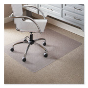 ES ROBBINS EverLife Rectangular Chair Mat - Pile Carpet - 60" Length x 46" Width x 0.250" Thickness - Rectangular - Vinyl - Clear - 1 Each