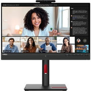 Lenovo - ThinkVision T24mv-30 24" Class Webcam Full HD LED Monitor - 16:9 - Raven 23.8" Viewable - in-plane - Black