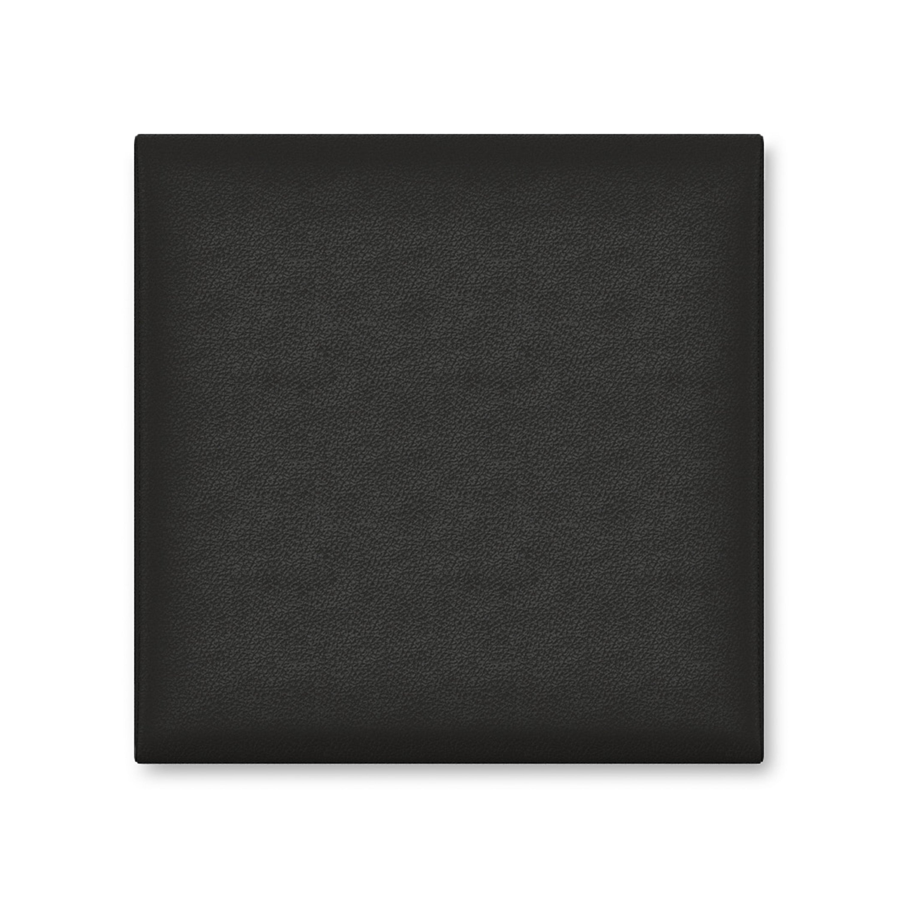 Jaxx Panelist Modern Padded Headboard- Wall Mounted Panel (22.5" x 22.5") - 1 Pack, Vegan Leather, Black