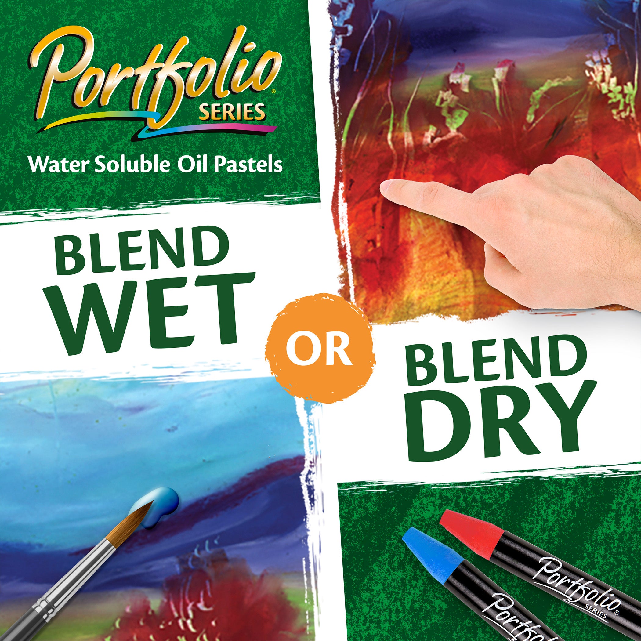 Portfolio Series Oil Pastels, 24 Count