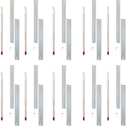 Thermometer, White-Backed, Double Scale, 6", 0-230°F/5°F and -20-110°C/2°C, Pack of 10