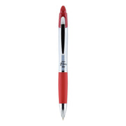 Z-Grip MAX Ballpoint Pen, Retractable, Medium 1 mm, Red Ink, Silver/Red Barrel, 12/Pack