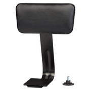 NPS® Black Vinyl Padded Backrest for 6400 Series Stool, Surface Color: Black, Frame Color: Black
