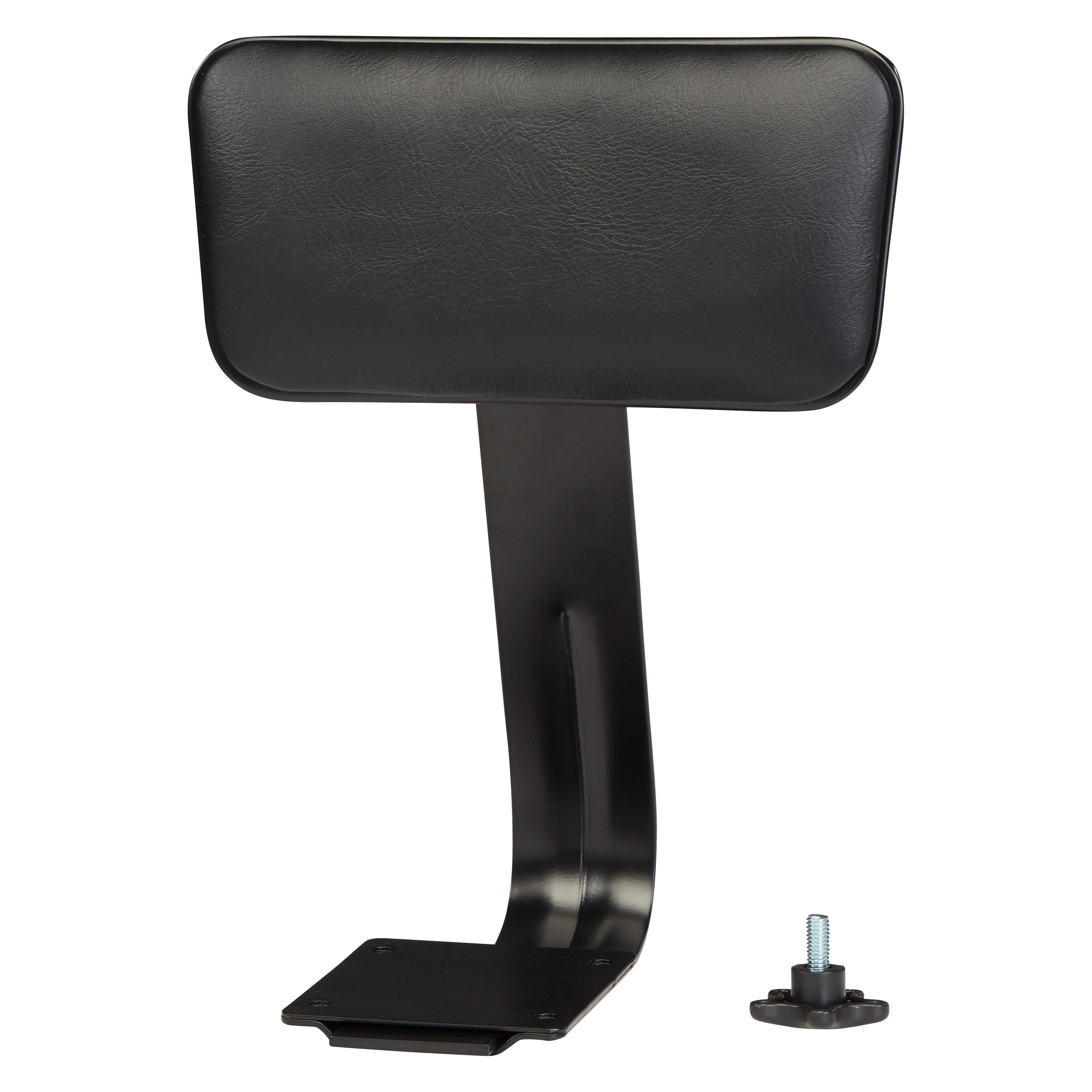 NPS® Black Vinyl Padded Backrest for 6400 Series Stool, Surface Color: Black, Frame Color: Black