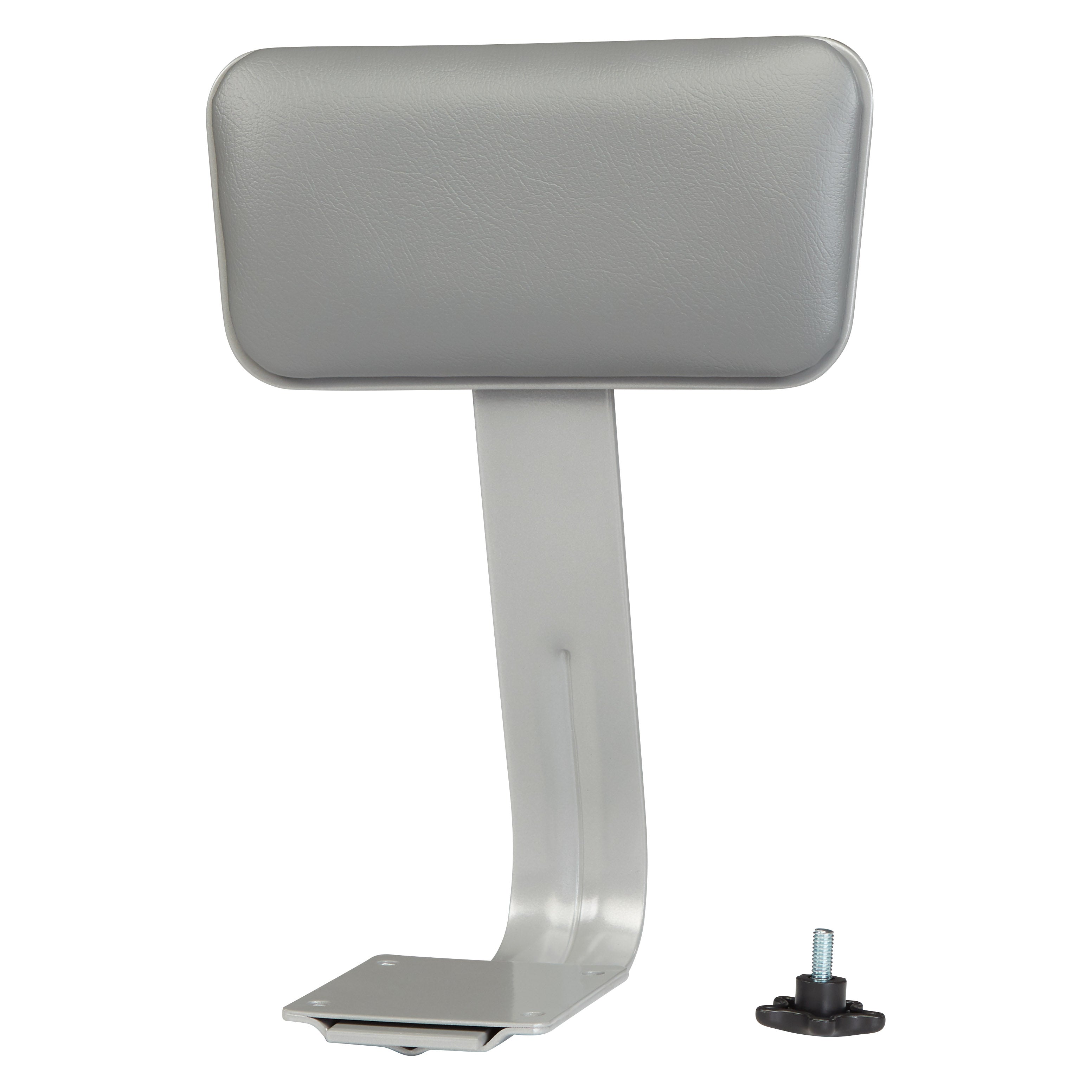 NPS® Vinyl Padded Backrest for 6400 Series Stool, Surface Color: Grey, Frame Color: Grey