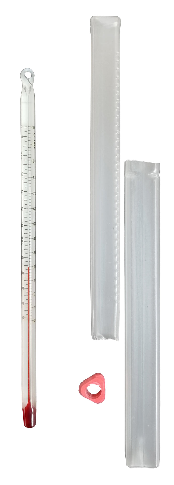 Thermometer, White-Backed, Double Scale, 6", 0-230°F/5°F and -20-110°C/2°C, Pack of 10