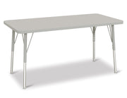 Berries® Rectangle Activity Table - 24" X 48", A-height - Freckled Gray/Gray/Gray