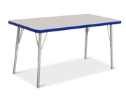 Berries® Rectangle Activity Table - 24" X 48", A-height - Freckled Gray/Blue/Gray