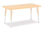 Berries® Rectangle Activity Table - 24" X 48", A-height - Maple/Maple/Camel