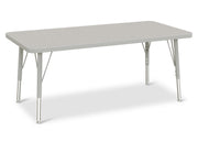 Berries® Rectangle Activity Table - 24" X 48", E-height - Freckled Gray/Gray/Gray
