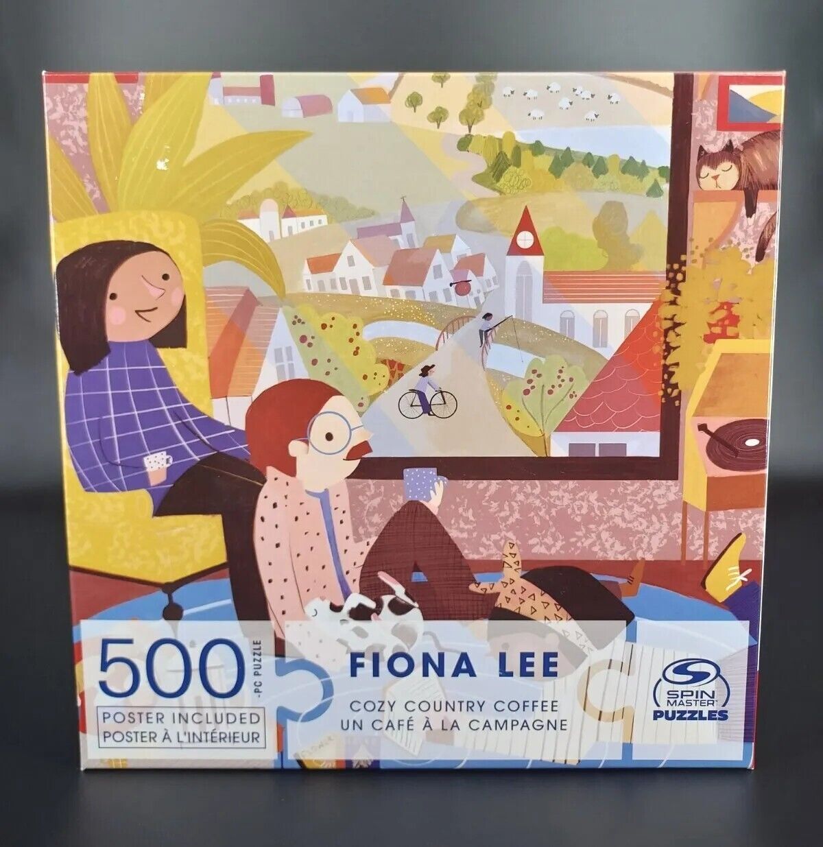 Spin Master Puzzles  Cozy Country Coffee 500 Pieces  for Adults and Kids Ages 12 and up