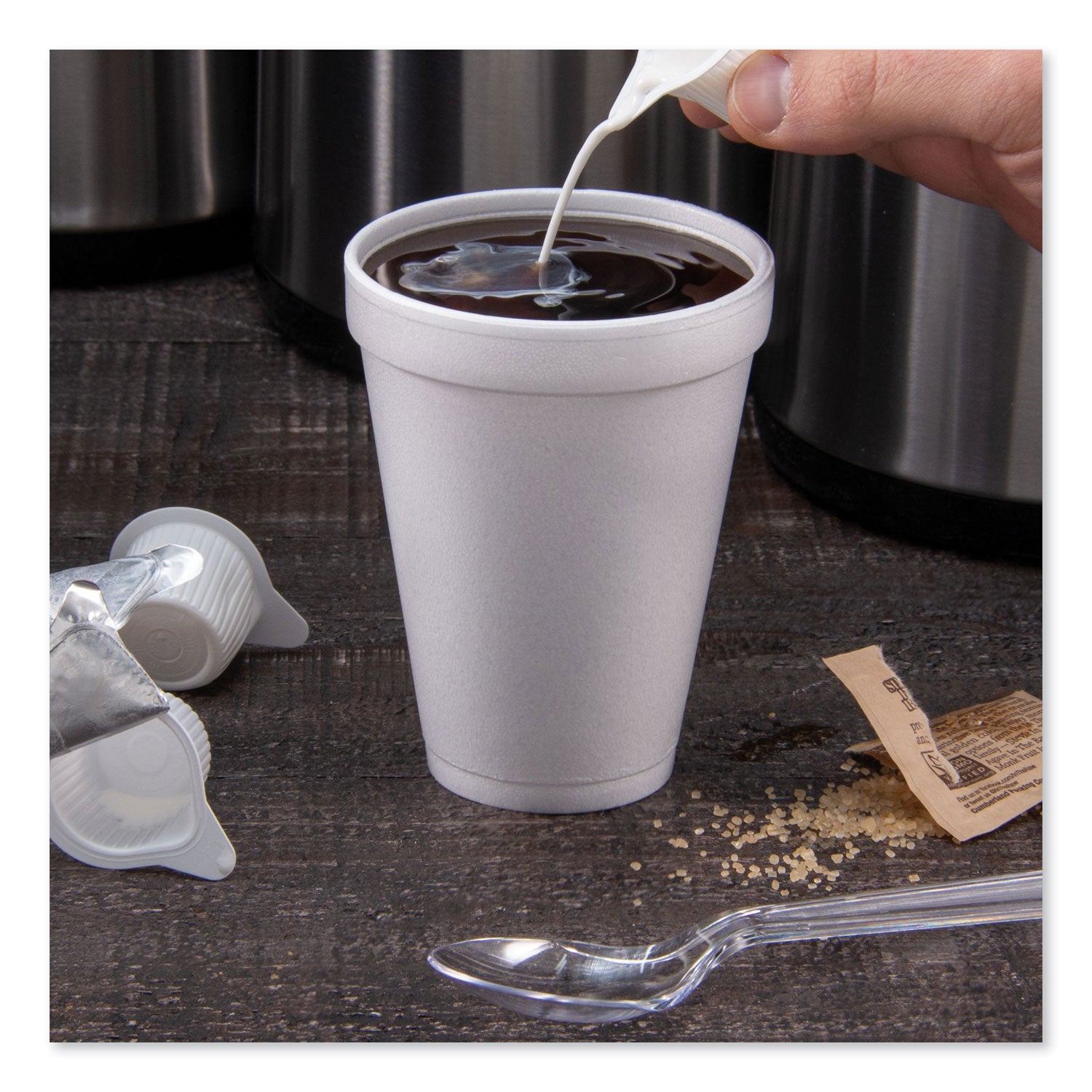 12 fl oz - White - Foam - Coffee, Soft Drink, Hot Cider, Hot Chocolate, Juice, Cappuccino, Tea, Cold Drink - 25/Bag - 40 / Carton