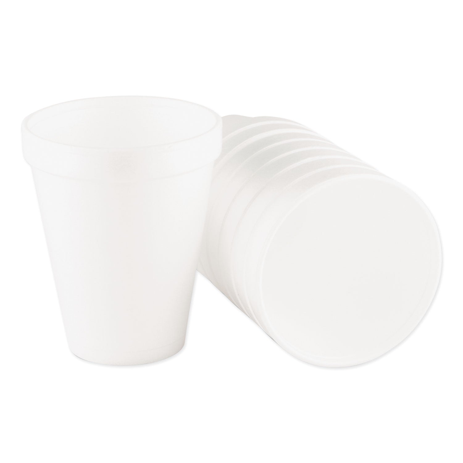 Dart J Cup 10 oz Insulated Foam Cups - 10 fl oz - Round - White - Styrofoam - Coffee, Cappuccino, Hot Chocolate, Tea, Hot Cider, Juice, Smoothie, Soda, Soft Drink, Water - 25 / Bag