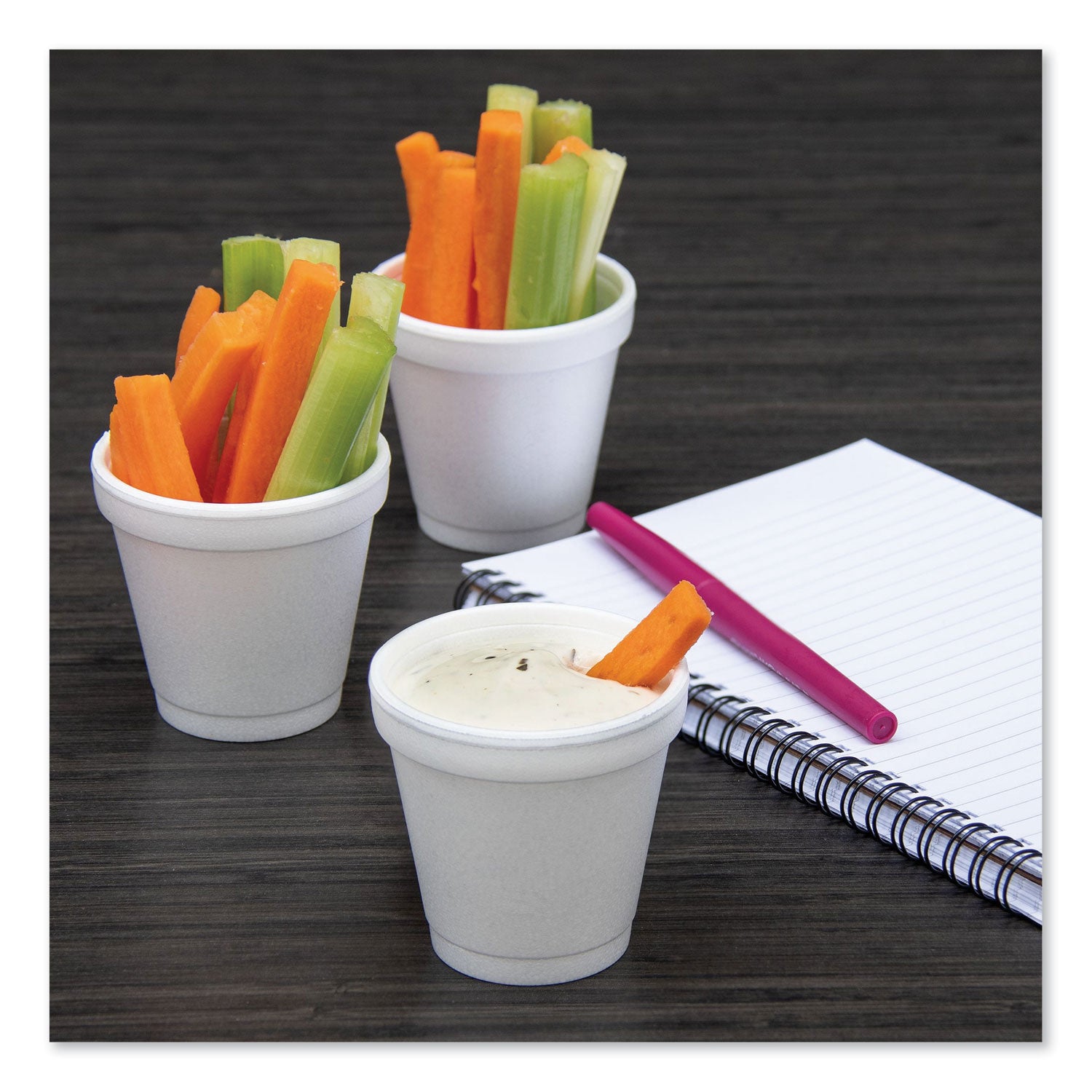 4 fl oz - Round - White - Foam - Coffee, Cappuccino, Tea, Hot Chocolate, Hot Cider, Juice, Soft Drink, Soda, Juice, Smoothie - 20/Pack - 50 / Carton