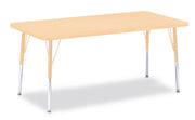 Berries® Rectangle Activity Table - 30" X 60", A-height - Maple/Maple/Camel
