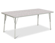 Berries® Rectangle Activity Table - 30" X 60", A-height - Driftwood Gray/Gray/Gray