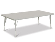 Berries® Rectangle Activity Table - 30" X 60", E-height - Freckled Gray/Gray/Gray