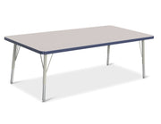 Berries® Rectangle Activity Table - 30" X 60", E-height - Freckled Gray/Navy/Gray