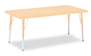 Berries® Rectangle Activity Table - 30" X 60", E-height - Maple/Maple/Camel