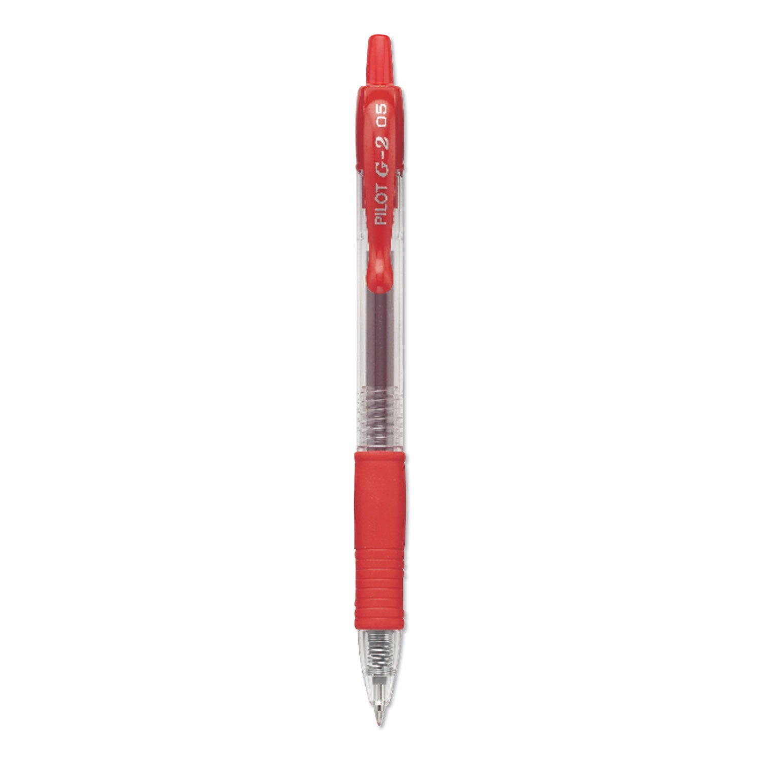 G2 Premium Gel Ink Retractable Pens, 0.5 mm Extra Fine, Red Ink, Refillable, 1 Dozen