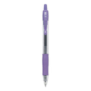 G2 Premium Gel Ink Retractable Pens - 0.5 mm Extra Fine Pen Point - Refillable - Retractable - Purple Ink - Gel-based - Clear Barrel - 1 Dozen