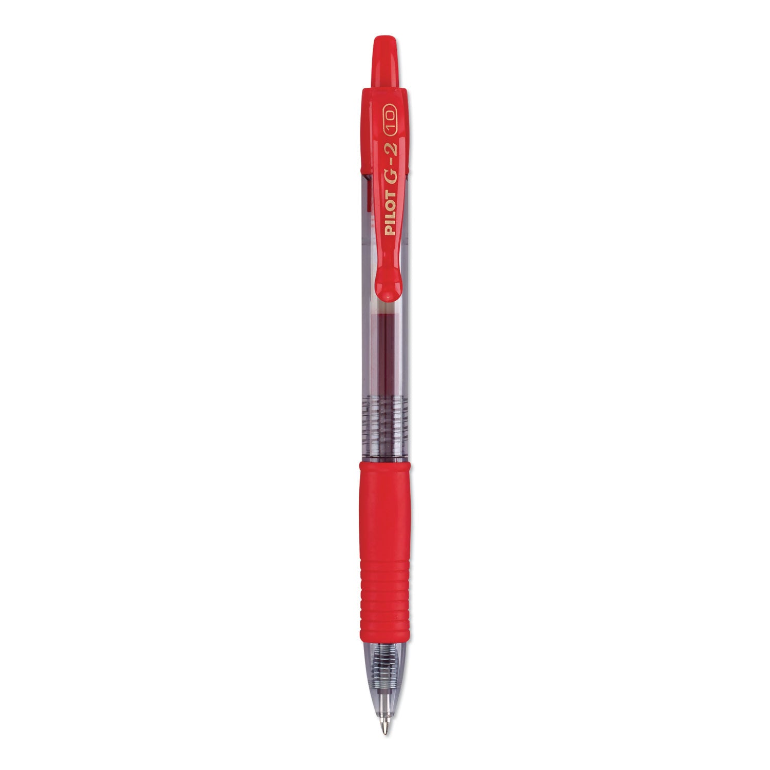G2 Premium Gel Ink Retractable Pens - 1 mm Bold Pen Point - Refillable - Retractable - Red Ink - Gel-based - Red Barrel - 1 Dozen
