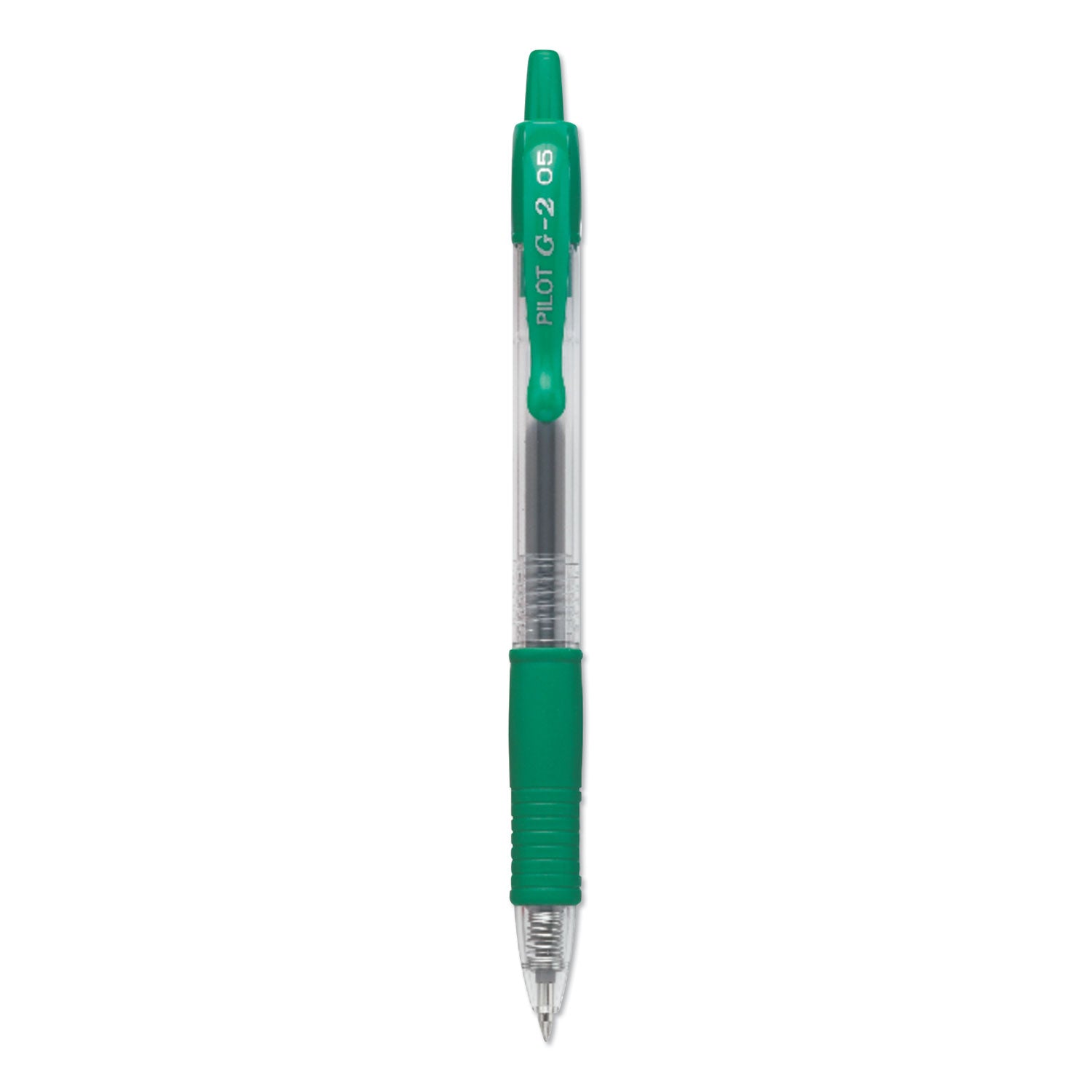 G2 Premium Gel Ink Retractable Pens - 0.5 mm Extra Fine Pen Point - Refillable - Retractable - Green Ink - Gel-based - Clear Barrel - 1 Dozen
