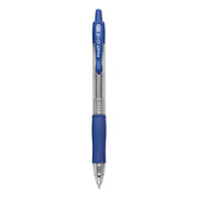 G2 Premium Gel Ink Retractable Pens - 0.38 mm Ultra Fine Pen Point - Refillable - Retractable - Blue Ink - Gel-based - Clear Barrel - 1 Dozen