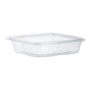 ClearPac SafeSeal Tamper-Resistant/Evident Containers, Flat Lid, 35 oz, Clear, Plastic, 100/Bag, 2 Bags/Carton