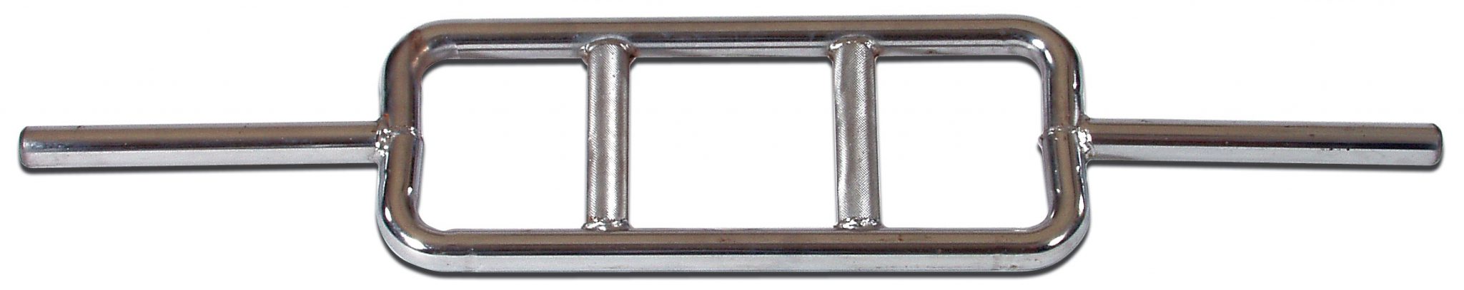 York Standard Chrome Tricep Bar with Fixed Inner Collars