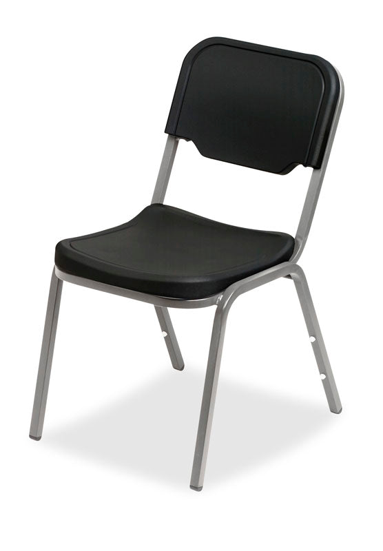 Rough n Ready® 4 Pack Stack Chair, Black
