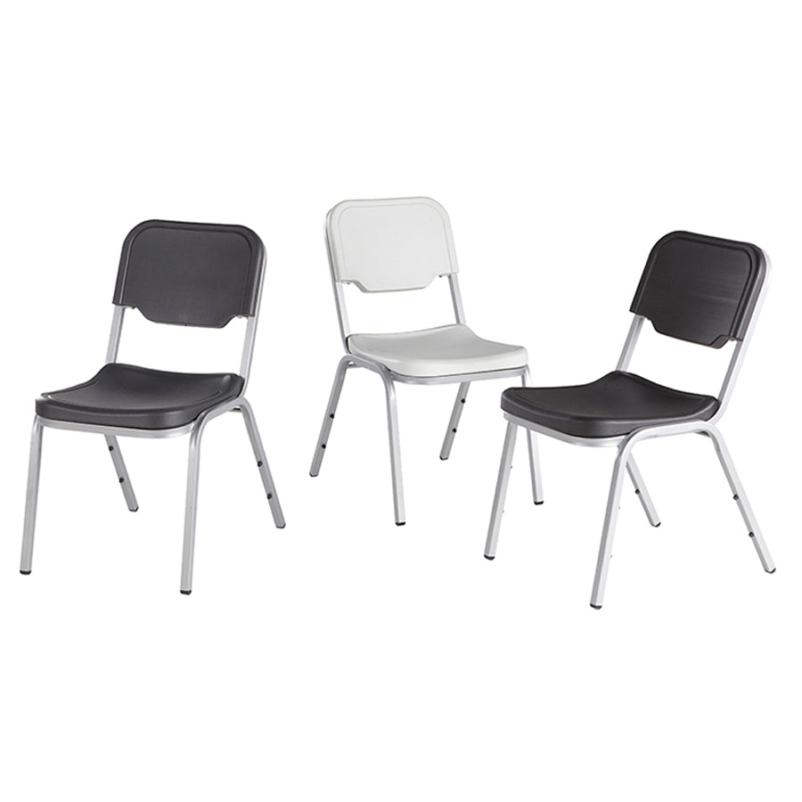 Rough n Ready® 4 Pack Stack Chair, Black
