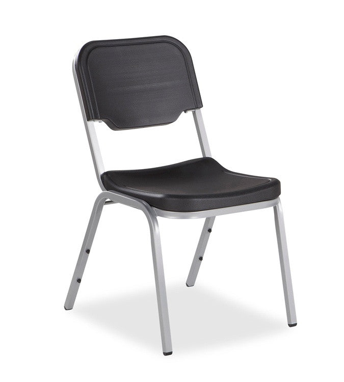 Rough n Ready® 4 Pack Stack Chair, Charcoal