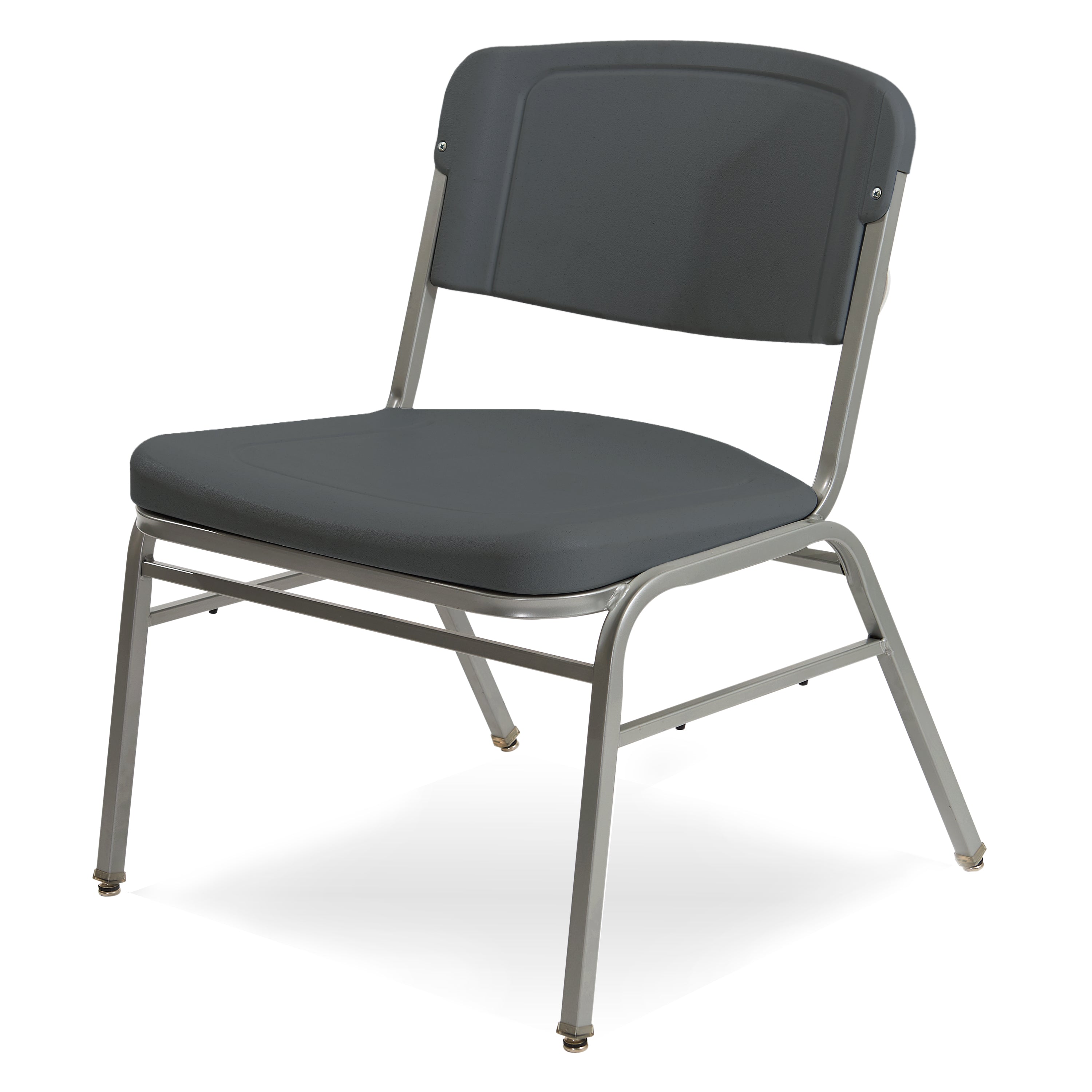Rough n Ready® 4 Pack Big & Tall Stack Chair, Charcoal