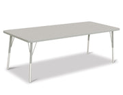 Berries® Rectangle Activity Table - 30" X 72", A-height - Freckled Gray/Gray/Gray