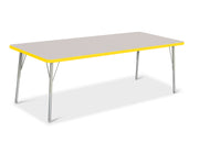 Berries® Rectangle Activity Table - 30" X 72", A-height - Freckled Gray/Yellow/Gray