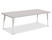 Berries® Rectangle Activity Table - 30" X 72", A-height - Driftwood Gray/Gray/Gray