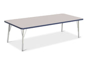 Berries® Rectangle Activity Table - 30" X 72", E-height - Freckled Gray/Navy/Gray
