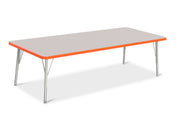 Berries® Rectangle Activity Table - 30" X 72", E-height - Freckled Gray/Orange/Gray