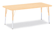 Berries® Rectangle Activity Table - 30" X 72", E-height - Maple/Maple/Camel