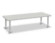 Berries® Rectangle Activity Table - 30" X 72", Mobile - Freckled Gray/Gray/Gray