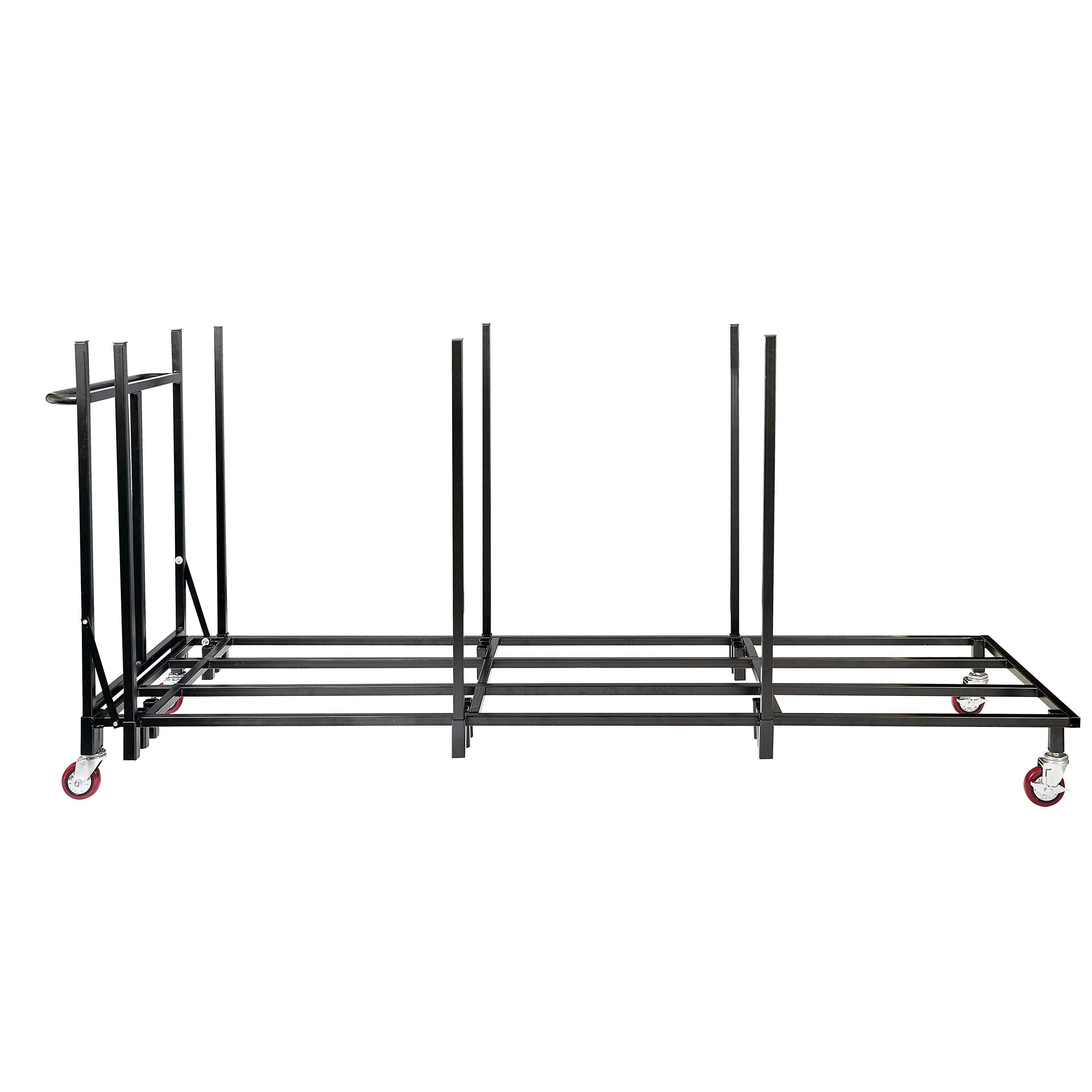 iGear™ Folding Table Cart, 20 Table Capacity, Steel - Black
