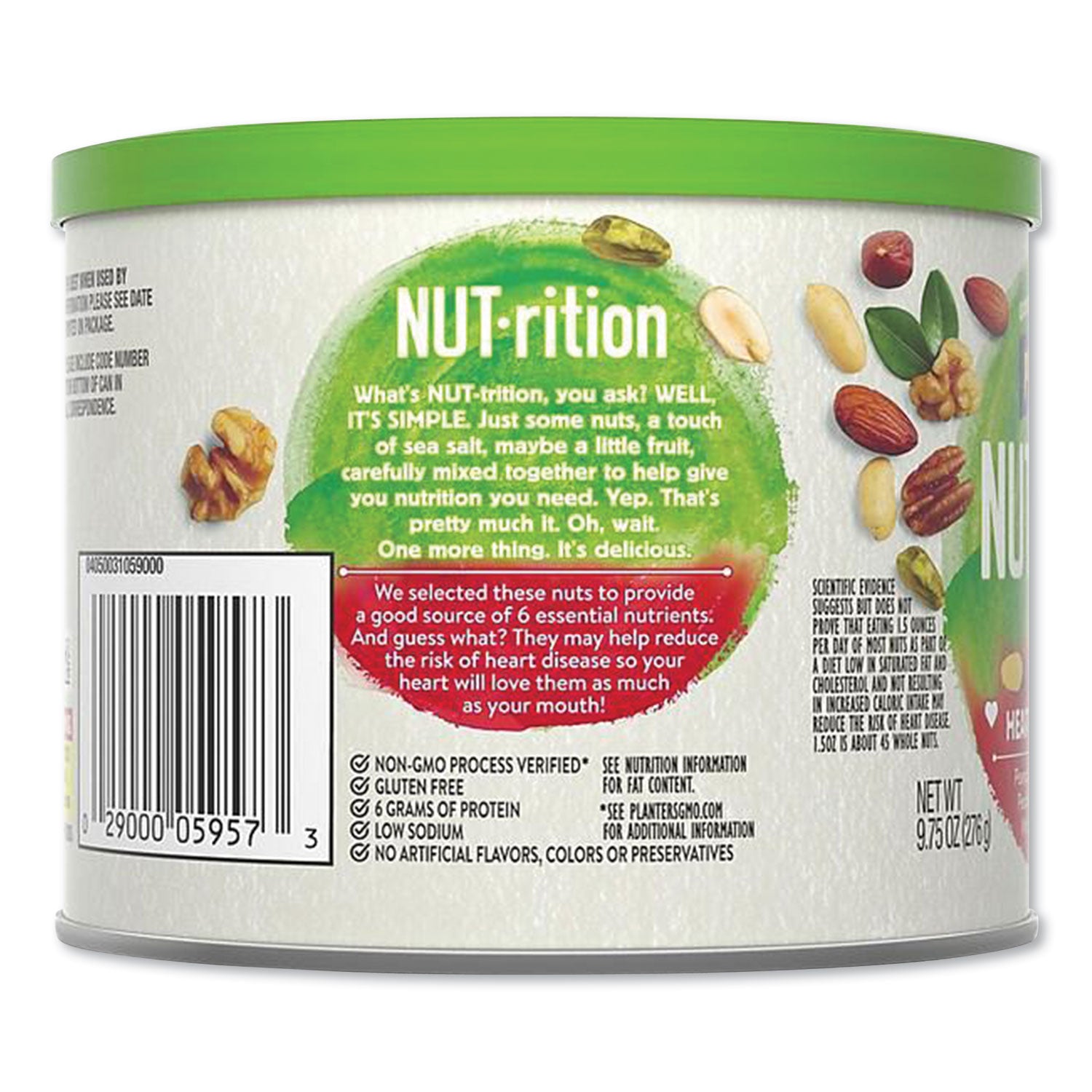 Nut-Rition Heart Healthy Mix, 9.75 Oz Can