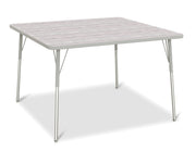 Berries® Square Activity Table - 48" X 48", A-height - Driftwood Gray/Gray/Gray