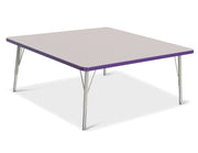 Berries® Square Activity Table - 48" X 48", E-height - Freckled Gray/Purple/Gray