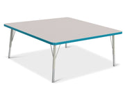 Berries® Square Activity Table - 48" X 48", E-height - Freckled Gray/Teal/Gray